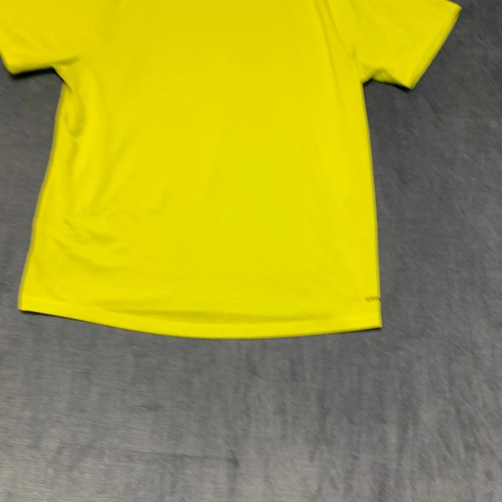 Adidas Freelift Primegreen T-Shirt Mens Medium Fluorescent Yellow Raglan Sleeve